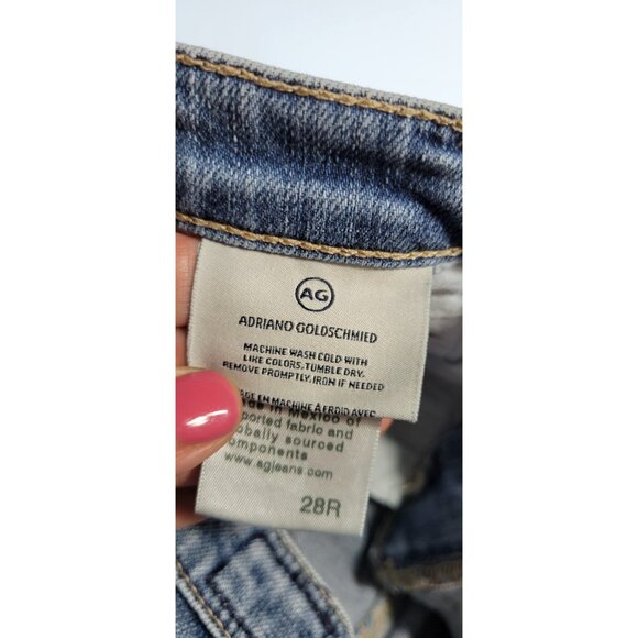 AG Adriano Goldschmied Women's The Isabelle Straight Crop Jeans Size 28R - Picture 3 of 11